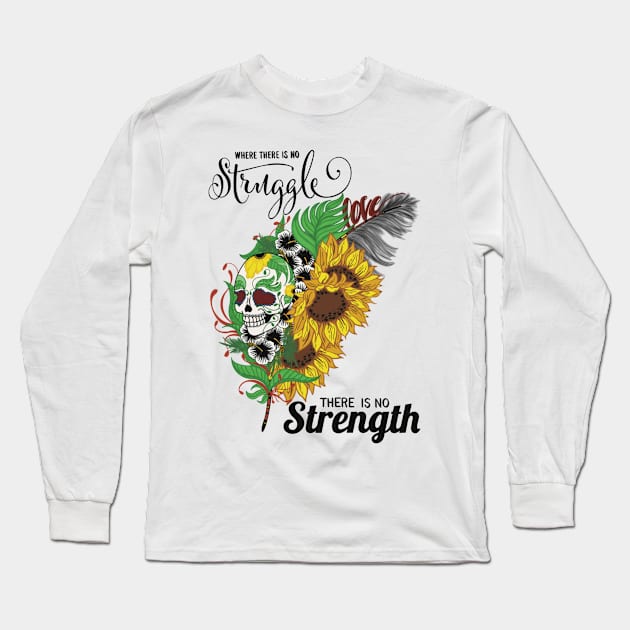 No struggle.. No strength Long Sleeve T-Shirt by LHaynes2020